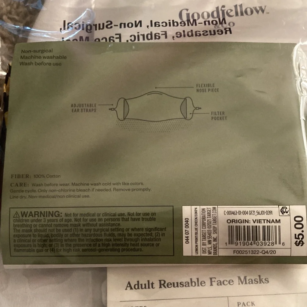 Goodfellow & co lot of 12 face masks